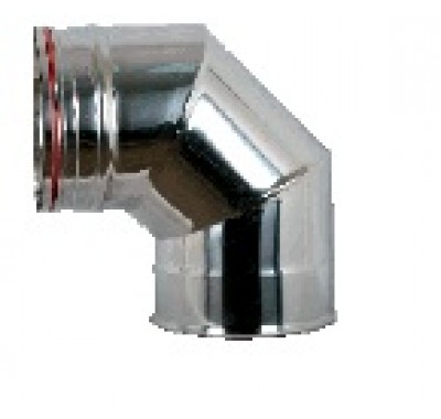 ΚΑΜΠΥΛΗ Φ350 90 μοιρών INOX