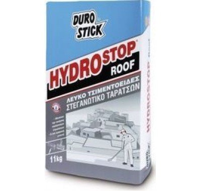 DUROSTICK HYDROSTOP ROOF  Εύκαμπτο, λευκό τσιμεντοειδές, στεγανωτικό ταρατσών 11kgr 