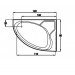 SANITEC LYDIA ΜΠΑΝΙΕΡΑ ΔΕΞΙΑ 125X90cm 