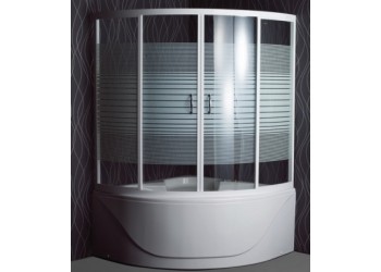 SANITEC ΚΡΥΣΤΑΛΛΑ ΜΠΑΝΙΕΡΑΣ VENUS 130X130cm